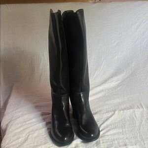 Franco Sarto Black Over the Knee Boots